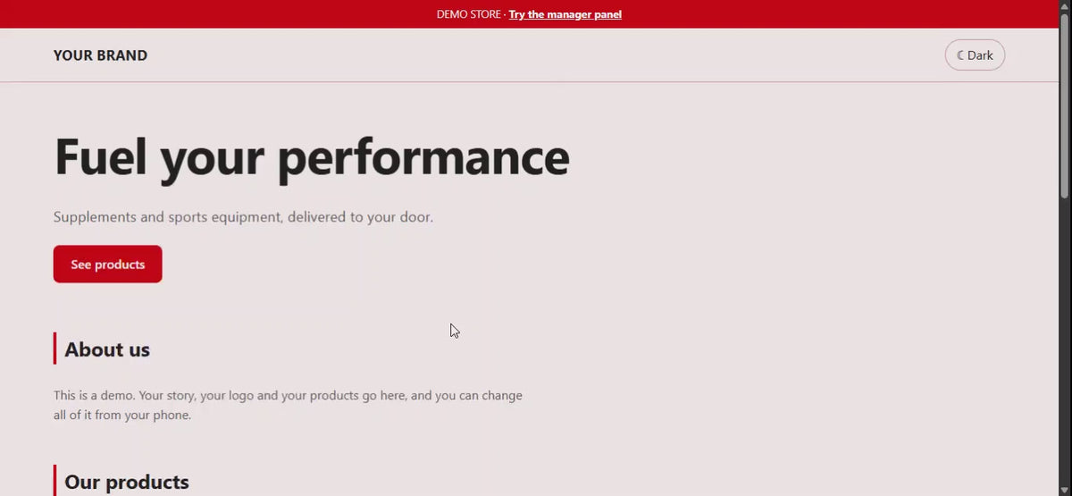 Your Business Website in 24 Hours: Client Landing Page + Easy to use Manager Panel.